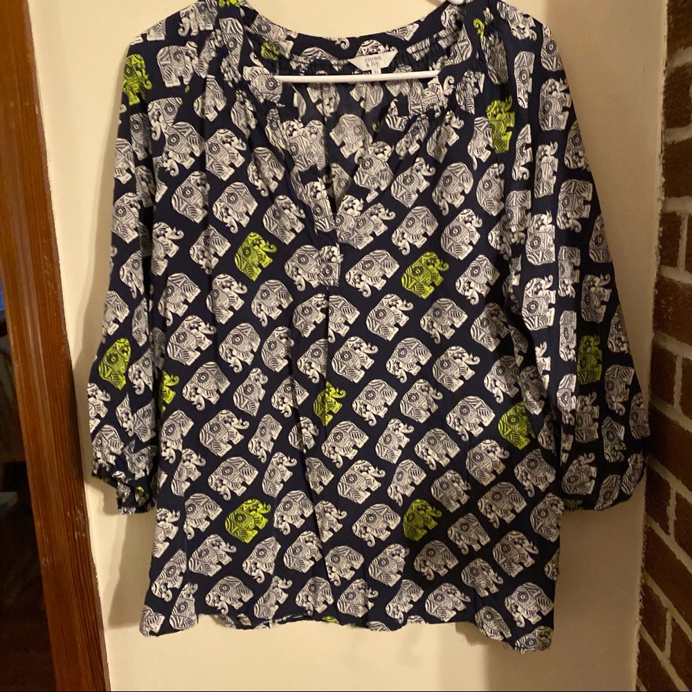 Crown & Ivy Elephant blouse